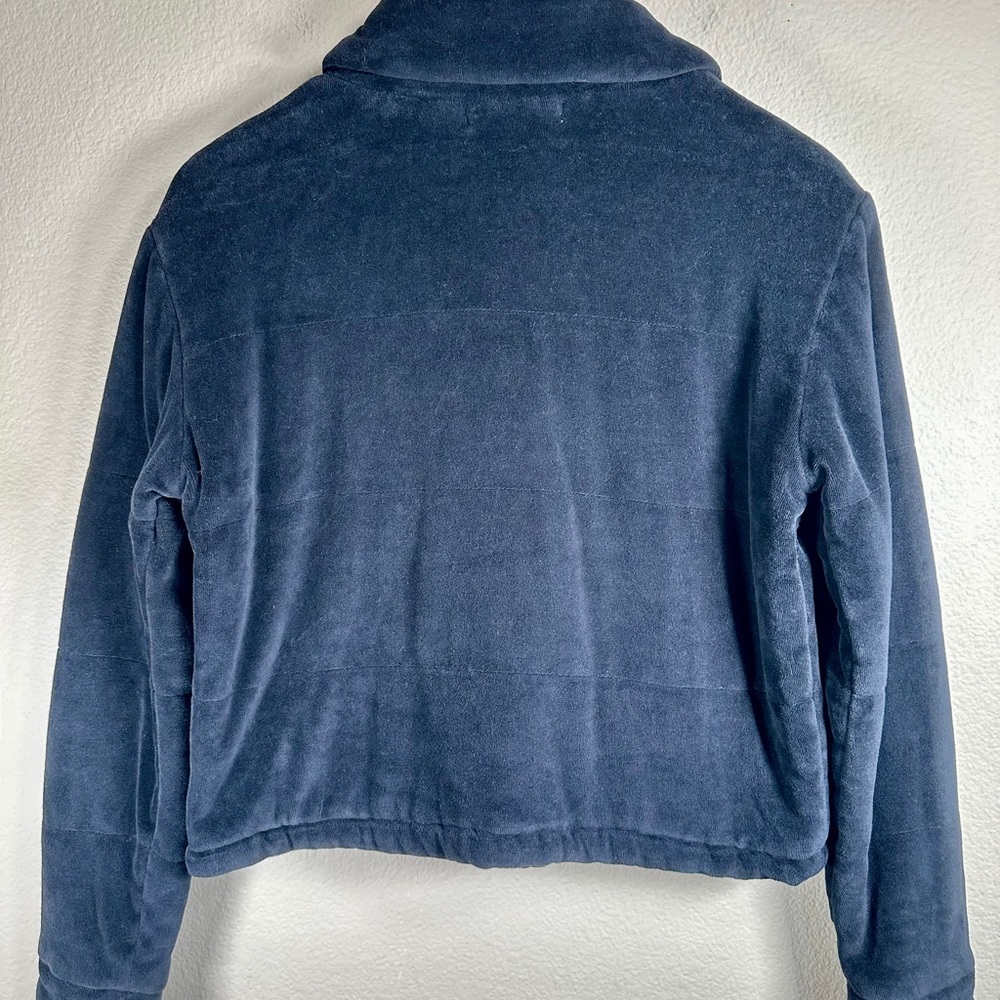 Young Fabulous & Broke FYB Velvet Velour Flurry Jacket Black - Picture 2 of 6